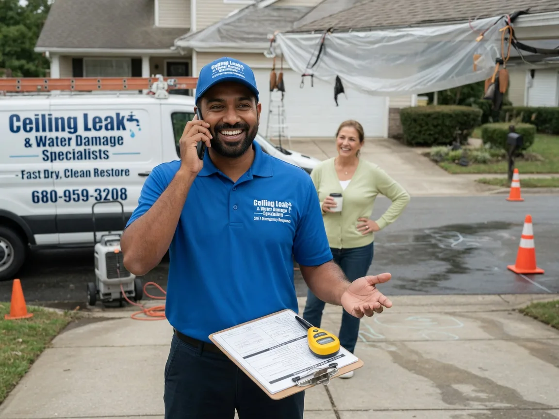 Ceiling Leak Cleanup Munden, KS FAQs